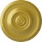 Ekena Millwork Raynor Ceiling Medallion (Fits Canopies up to 6"), Hand-Painted Rich Gold, 20 5/8"OD x 1 3/8"P CM20BERGS - alternate 1